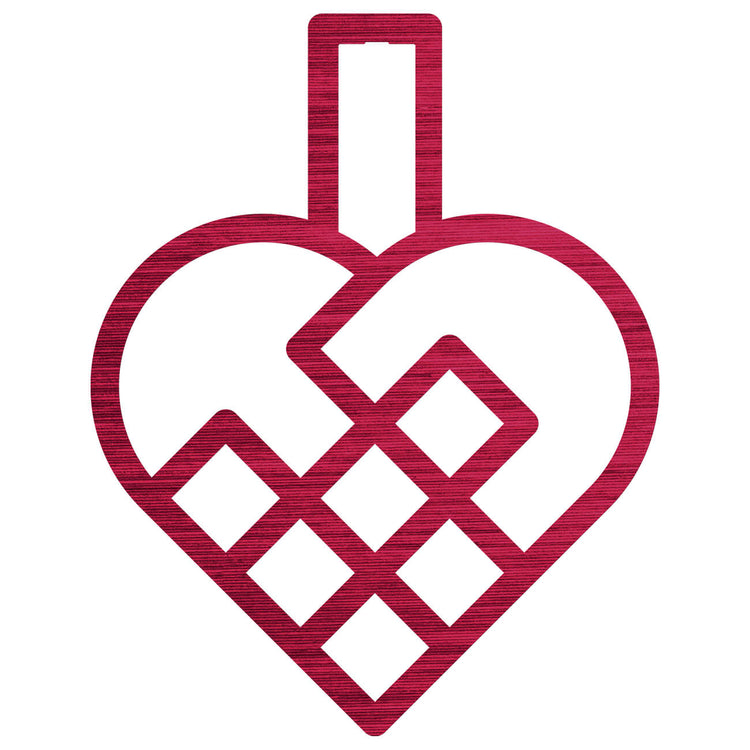 Julehjertet rød - stor