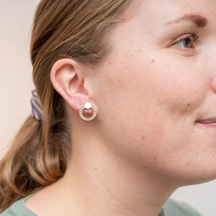 Sønderho - ørestikker i eg og Sterlingsølv