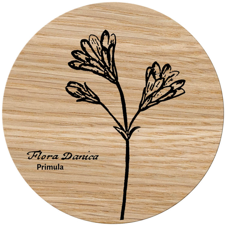 Glasbrik Flora Danica - Primula